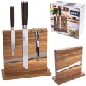 Stojak na noże kuchenne magnetyczny dwustronny drewniany AKACJA RIVER ORION 154309
