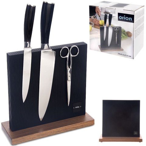 Stojak na noże kuchenne magnetyczny dwustronny na magnes organizer BLACK ORION 122998