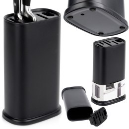 Stojak na noże kuchenne organizer blok pojemnik czarny z przegródkami EXCELLENT HOUSEWARE 229168