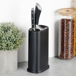 Stojak na noże kuchenne organizer blok pojemnik czarny z przegródkami EXCELLENT HOUSEWARE 229168