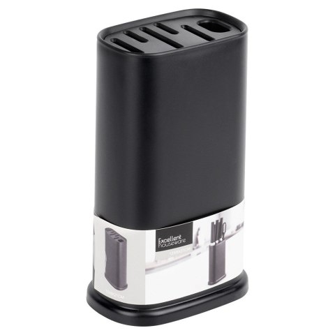 Stojak na noże kuchenne organizer blok pojemnik czarny z przegródkami EXCELLENT HOUSEWARE 229168