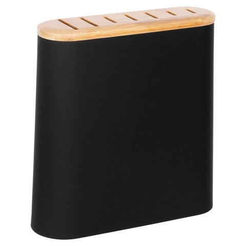 Stojak na noże kuchenne organizer blok pojemnik czarny z przegródkami EXCELLENT HOUSEWARE 229219