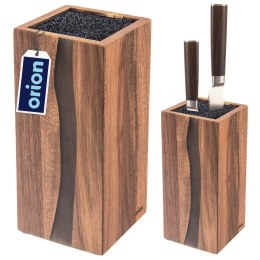Stojak na noże kuchenne organizer blok pojemnik drewniany RIVER ORION 154306
