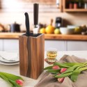 Stojak na noże kuchenne organizer blok pojemnik drewniany RIVER ORION 154306