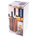 Stojak na noże kuchenne organizer blok pojemnik drewniany RIVER ORION 154306