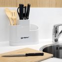 Stojak na noże kuchenne przybory organizer pojemnik biały 25x19.5x12cm ALPINA 229083