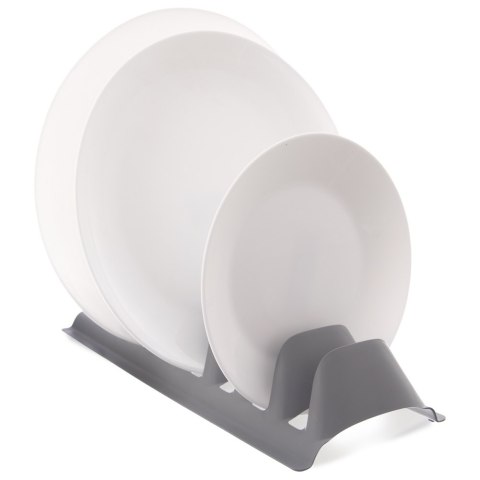 Stojak na pokrywki i talerze szary z tworzywa 29.5x13.5x6cm ORION 155214