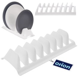 Stojak na pokrywki talerze biały z tworzywa 29.5x13.5x6cm ORION 155213