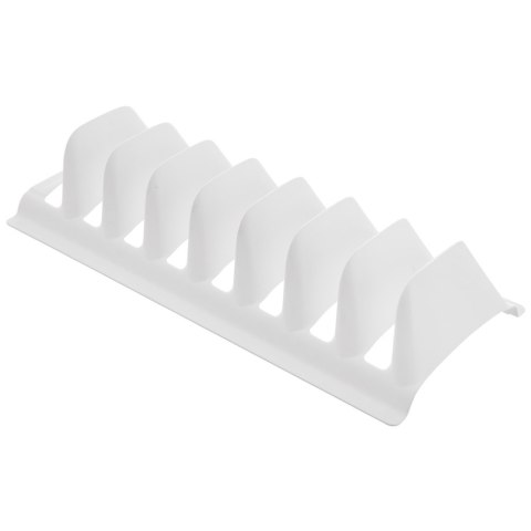 Stojak na pokrywki talerze biały z tworzywa 29.5x13.5x6cm ORION 155213