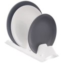 Stojak na pokrywki talerze biały z tworzywa 29.5x13.5x6cm ORION 155213