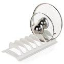 Stojak na pokrywki talerze kuchenny biały 30x13.5x6cm STORAGE SOLUTIONS 229179