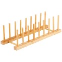 Stojak na pokrywki talerze uniwersalny bambusowy 34.5x12x12cm VILDE 229114