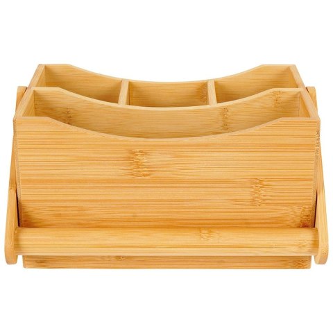 Stojak na sztućce sosy przyprawy organizer bambusowy grillowy VILDE 229068