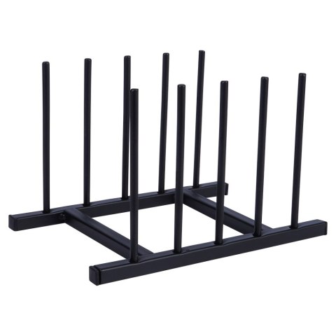 Stojak uchwyt na pokrywki i talerze metalowy czarny 19.5x12.5x12cm HOME STYLING COLLECTION 229104