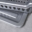 Suszarka do naczyń mała na naczynia stojąca plastikowa szara 40x29x8.5cm ORION 150695