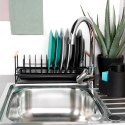 Suszarka do naczyń na naczynia metalowa stojąca czarna 39x16x14.5cm VILDE 229154