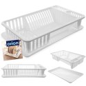 Suszarka do naczyń na naczynia plastikowa stojąca biała 45.5x28x10cm ORION 155206