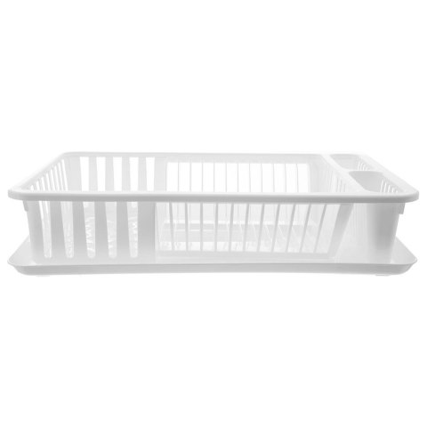 Suszarka do naczyń na naczynia plastikowa stojąca biała 45.5x28x10cm ORION 155206