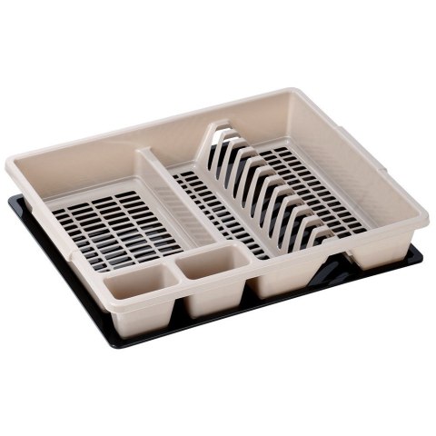 Suszarka do naczyń na naczynia stojąca beżowa MISTY 45x37x8cm NAVA 10-174-030