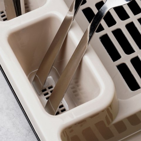 Suszarka do naczyń na naczynia stojąca beżowa MISTY 45x37x8cm NAVA 10-174-030