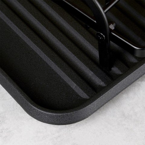 Suszarka do naczyń na naczynia stojąca czarna dwupoziomowa 48.5x32x23.5cm VILDE 229157