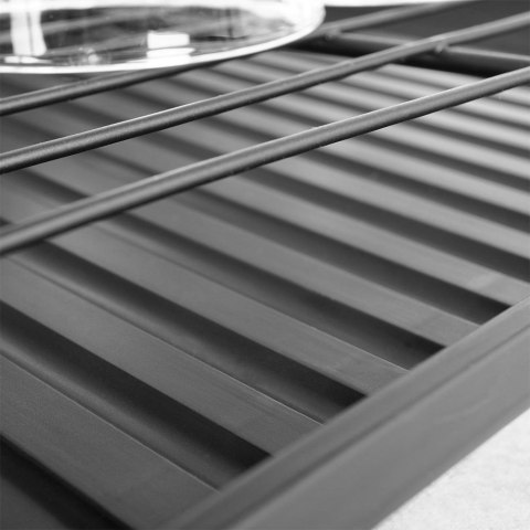 Suszarka do naczyń na naczynia stojąca na blat czarna 40x33x17cm VILDE 229095