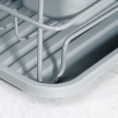 Suszarka do naczyń na naczynia stojąca na blat szara 42.5x32x14.5cm VILDE 229125