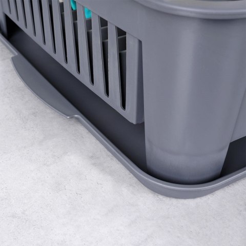 Suszarka do naczyń na naczynia stojąca plastikowa szara 43.5x32x12cm ORION 155210