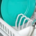 Suszarka do naczyń plastikowa na naczynia stojąca biała 39.5x26x8.5cm VILDE 229178