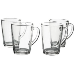 Szklanki do kawy latte herbaty 320ml 4 sztuki zestaw szklanek komplet EXCELLENT HOUSEWARE 122713