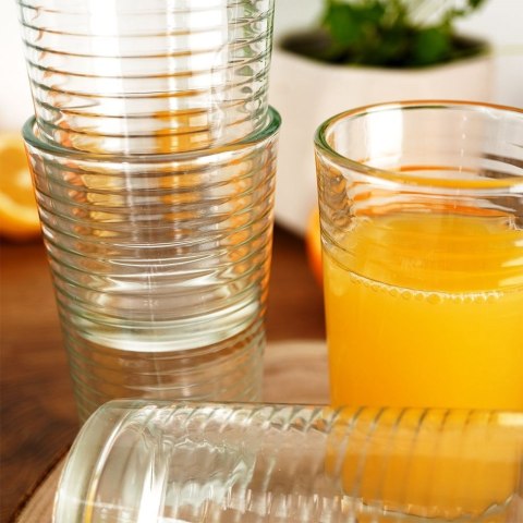 Szklanki do napojów zimnych wysokie 220ml 6 sztuk zestaw szklanek EXCELLENT HOUSEWARE 125004