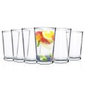 Szklanki do napojów zimnych wysokie 220ml 6 sztuk zestaw szklanek EXCELLENT HOUSEWARE 125004