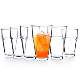 Szklanki do napojów zimnych wysokie 370ml 6 sztuk zestaw szklanek EXCELLENT HOUSEWARE 125008