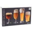 Szklanki do piwa zestaw szklanek komplet 4 sztuki różne rodzaje ATMÓS FERA 124134