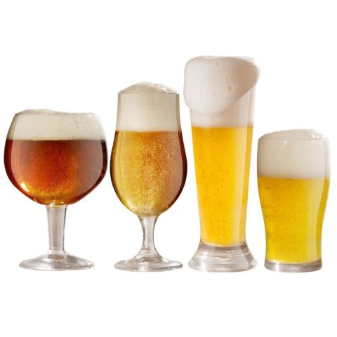 Szklanki do piwa zestaw szklanek komplet 4 sztuki różne rodzaje ATMÓS FERA 124134