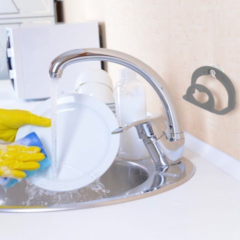 Uchwyt organizer na gąbkę do naczyń do zlewu pojemnik ORION 540116