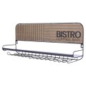 Wieszak na kieliszki kubki filiżanki ścienny półka uchwyt 48x12x20cm BISTRO VILDE 229102