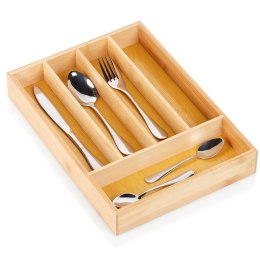 Wkład na sztućce do szuflady szuflad organizer bambusowy 25x35cm VILDE 229199