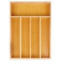 Wkład na sztućce do szuflady szuflad organizer bambusowy 25x35cm VILDE 229199