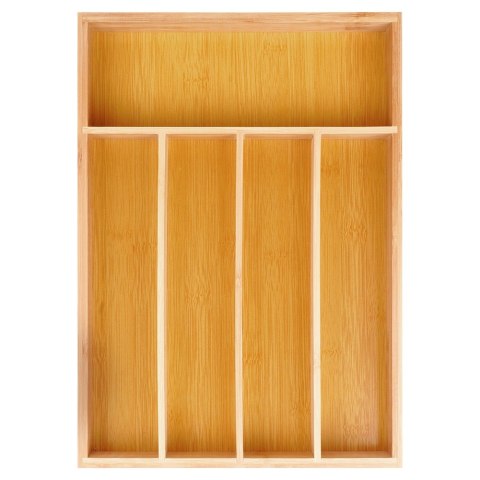 Wkład na sztućce do szuflady szuflad organizer bambusowy 25x35cm VILDE 229199