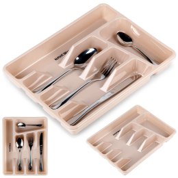 Wkład na sztućce do szuflady szuflad organizer beżowy 33.5cm MISTY NAVA 10-170-016
