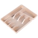 Wkład na sztućce do szuflady szuflad organizer beżowy 33.5cm MISTY NAVA 10-170-016