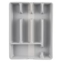Wkład na sztućce do szuflady szuflad organizer rozsuwany szary 36.5x27.5-44cm ORION 150749