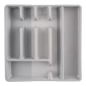 Wkład na sztućce do szuflady szuflad organizer rozsuwany szary 36.5x27.5-44cm ORION 150749