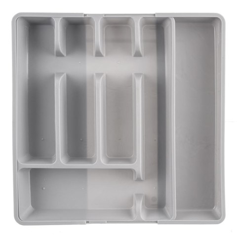 Wkład na sztućce do szuflady szuflad organizer rozsuwany szary 36.5x27.5-44cm ORION 150749