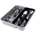 Wkład na sztućce do szuflady szuflad organizer szary 39x30.5cm VILDE 229053-S