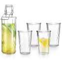 Karafka i szklanki do wody soku szklana 970ml + 4x250ml 5-ele EXCELLENT HOUSEWARE 139178