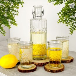 Karafka i szklanki do wody soku szklana 970ml + 4x250ml 5-ele EXCELLENT HOUSEWARE 139178