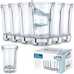 Kieliszki do wódki 40ml szklane zestaw kieliszków kieliszek 6 sztuk VILDE 139619