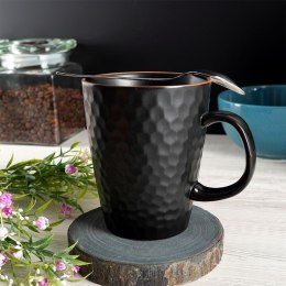 Kubek ceramiczny do kawy herbaty czarny duży 420 ml SIAKI COLLECTION 139170